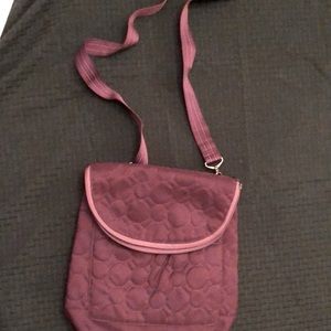Thirty-One “Vary You” convertible backpack purse crossbody in plum